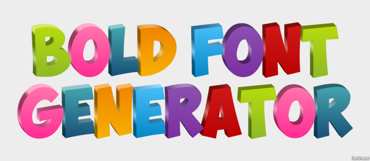 Bold Font Generator Effetto testo