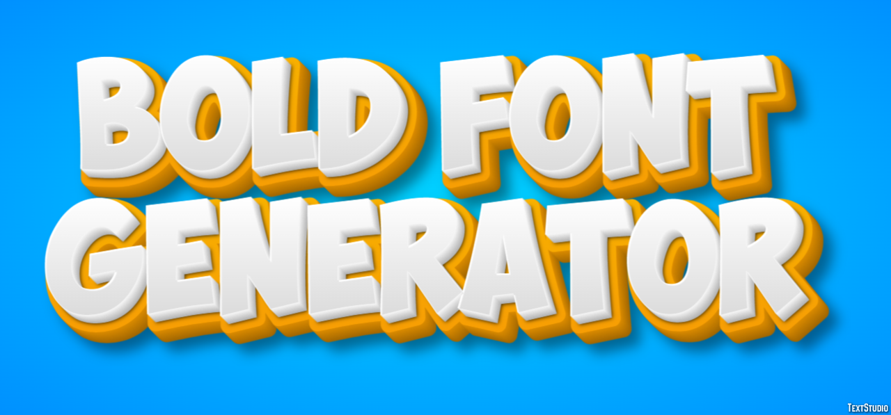 Bold Font Generator Effetto testo