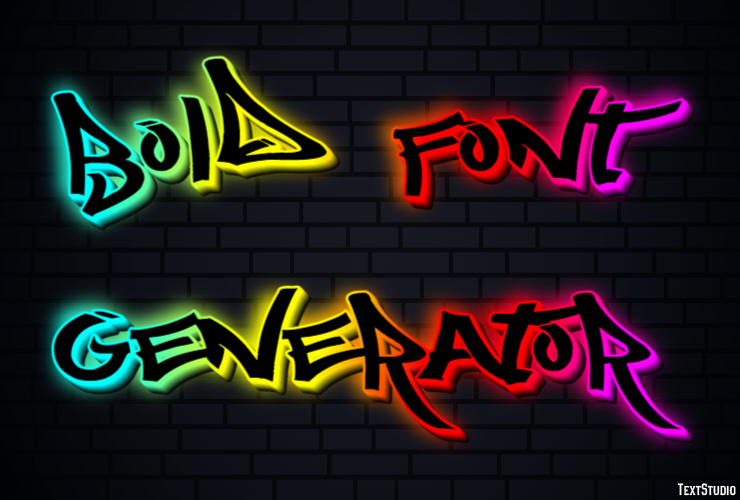 Bold Font Generator Effetto testo