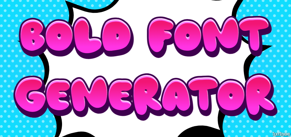 Bold Font Generator Effetto testo