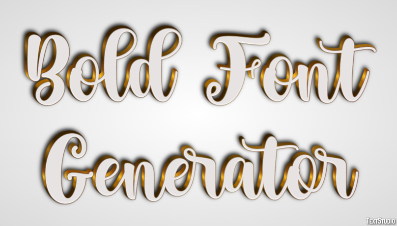 Bold Font Generator Effetto testo