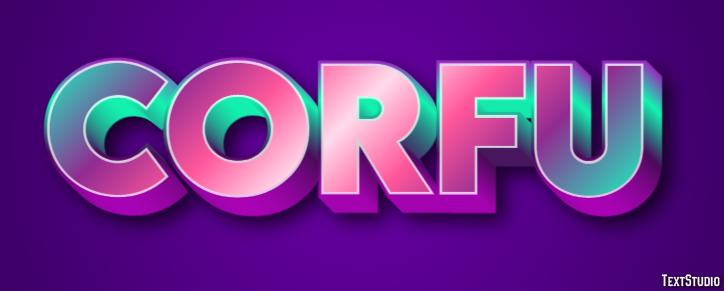 Corfu Effet de Texte