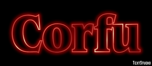 Corfu Effet de Texte