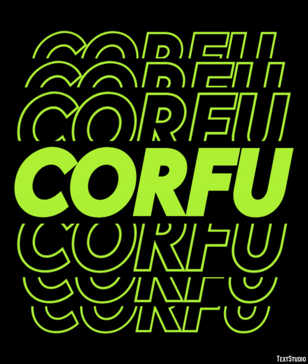 Corfu Efekt tekstowy