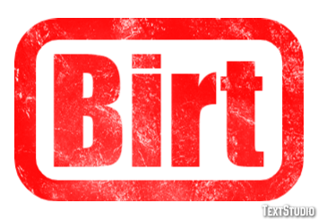 Birt Text Effect