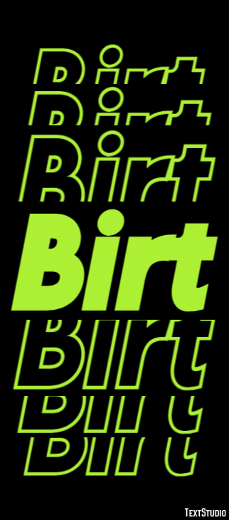 Birt Text Effect