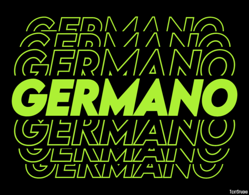 Germano Effetto testo