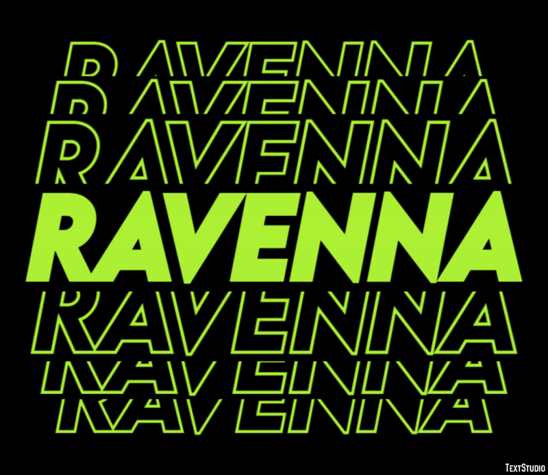 Ravenna Efekt tekstowy