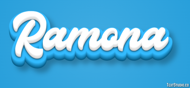 Ramona Efecto de Texto