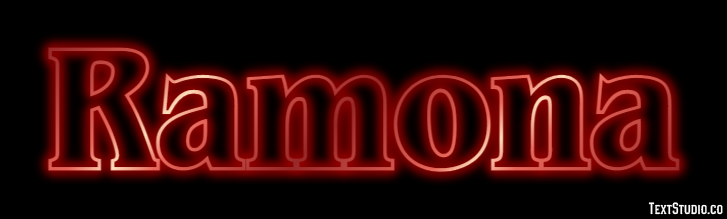 Ramona Efecto de Texto