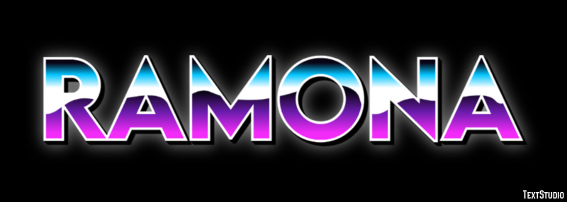 Ramona Efecto de Texto