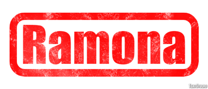 Ramona Efecto de Texto