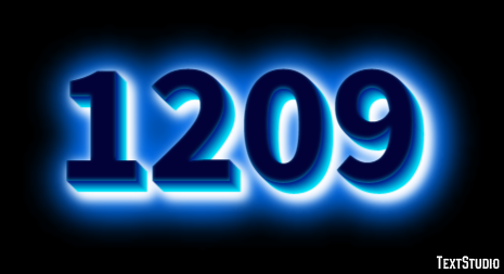 1209 Text effect
