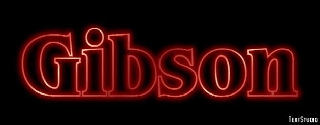 Gibson Efecto de Texto