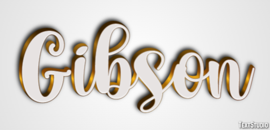 Gibson Text Effect