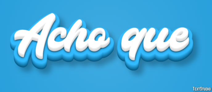 Acho que Text effect