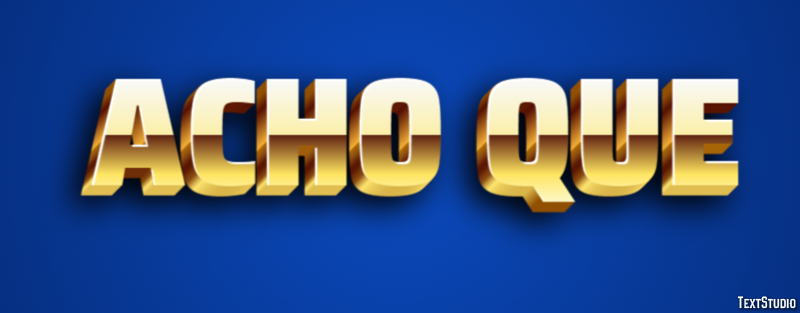 Acho que Text effect