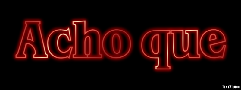 Acho que Text effect