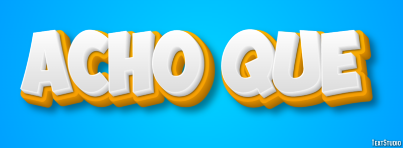 Acho que Text effect