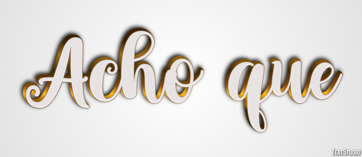 Acho que Text effect