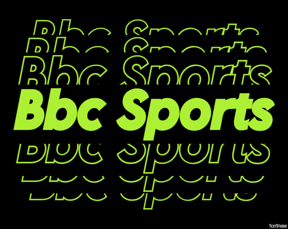 Bbc Sports Efekt tekstowy