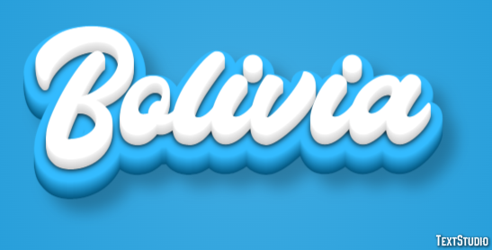 Bolivia Efecto de texto