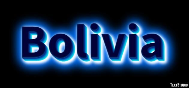 Bolivia Efecto de texto