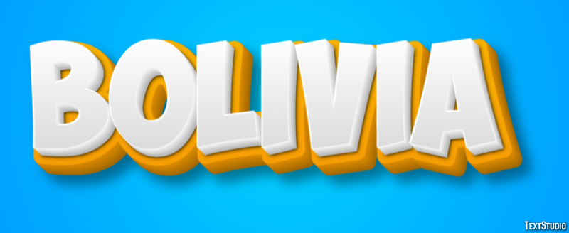 Bolivia Text Effect
