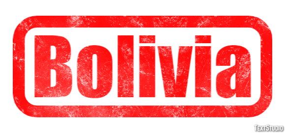 Bolivia Efecto de texto