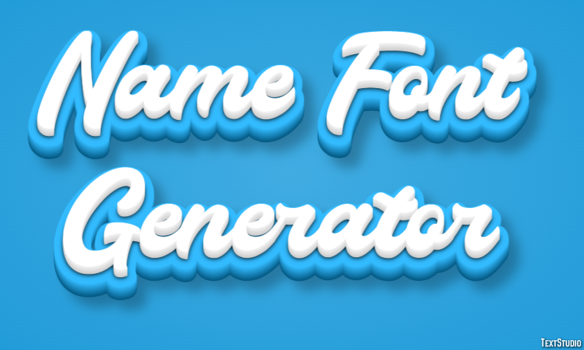 Name Font Generator Effetto testo