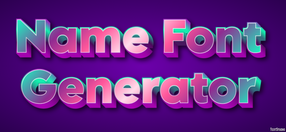 Name Font Generator Effetto testo