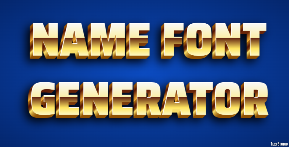 Name Font Generator Effetto testo