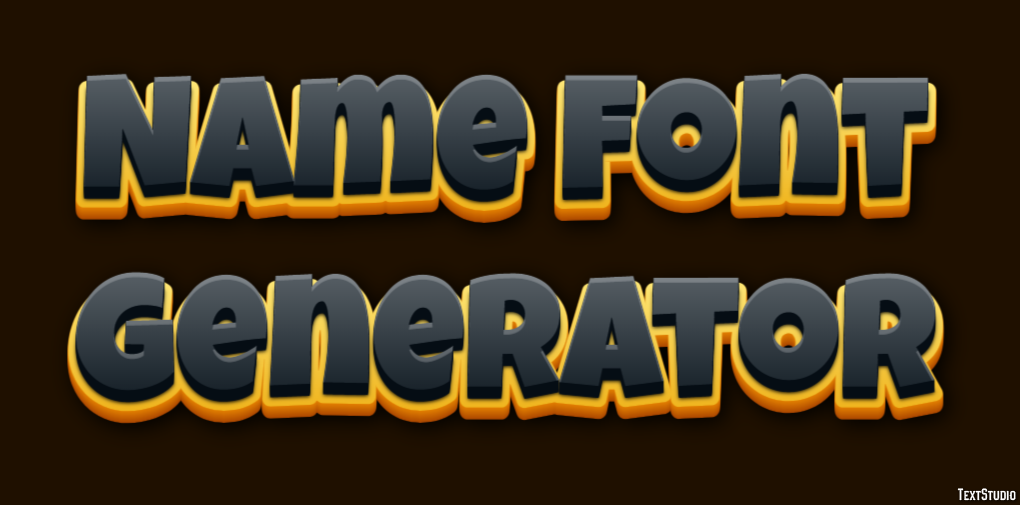 Name Font Generator Effetto testo