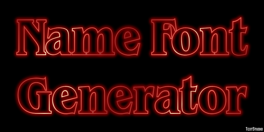 Name Font Generator Effetto testo