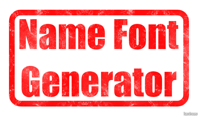 Name Font Generator Effetto testo