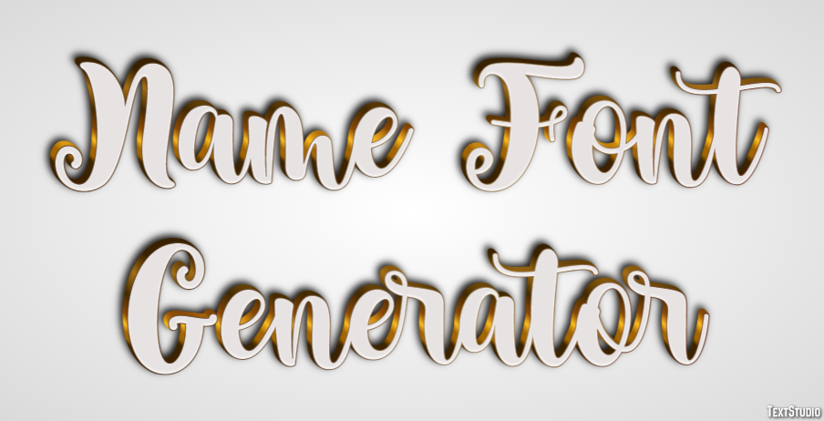 Name Font Generator Effetto testo
