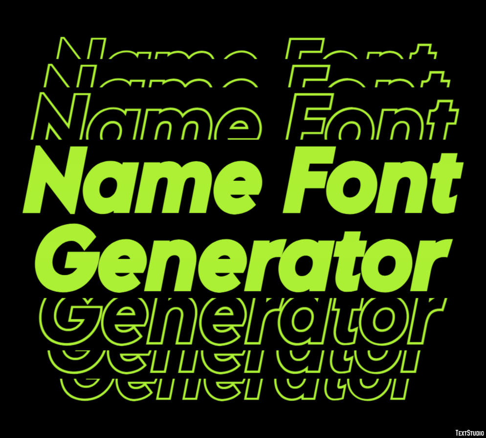 Name Font Generator Effetto testo
