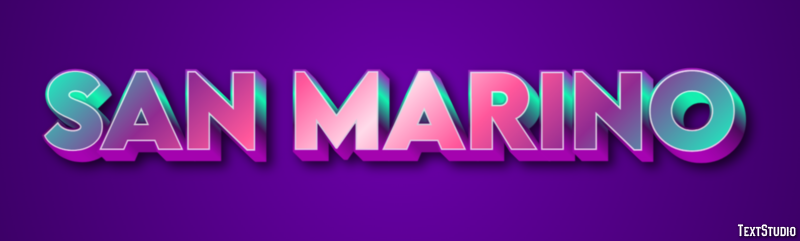 San Marino Efekt tekstowy
