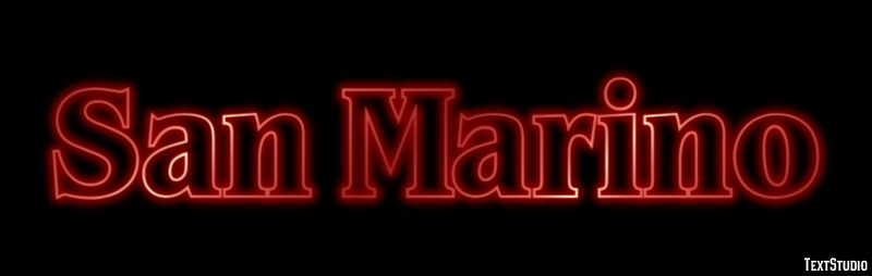 San Marino Efekt tekstowy