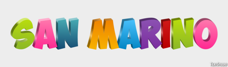 San Marino Efekt tekstowy