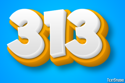 313 Text Effect