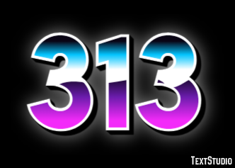 313 Text Effect