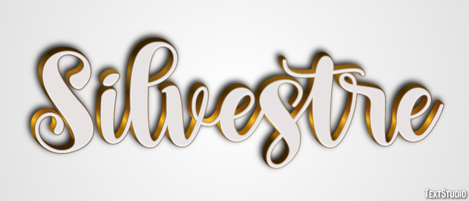 Silvestre Efeito de texto