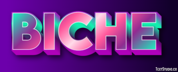 Biche Texteffekt