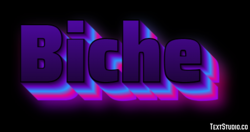 Biche Texteffekt