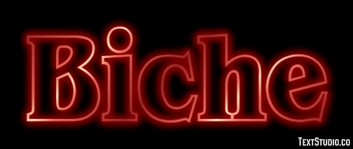 Biche Texteffekt