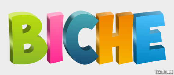Biche Texteffekt
