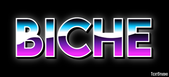 Biche Эффект текста