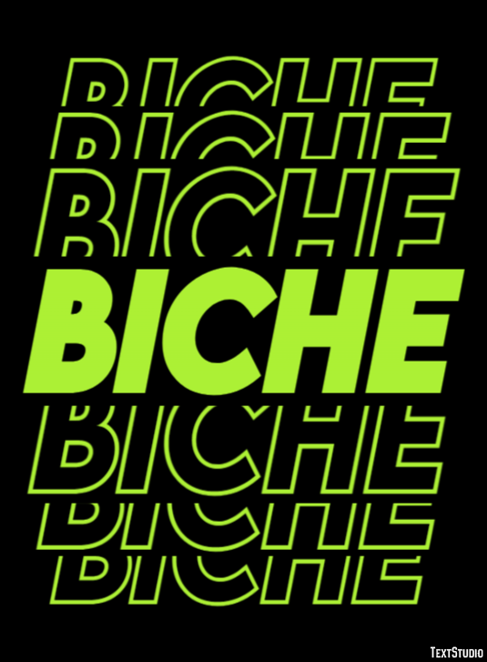 Biche Эффект текста