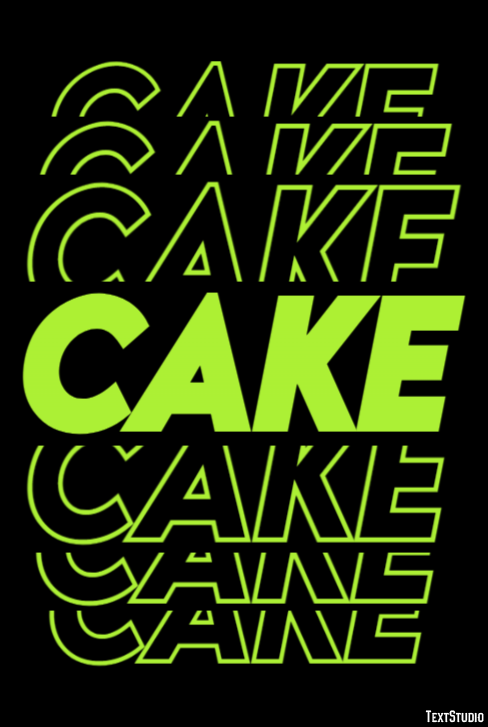 Cake Efecto de Texto